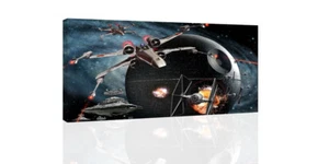 Star Wars Death Star Ships  - CANVAS OR PRINT WALL ART - Picture 1 of 2
