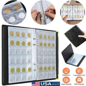 480 Pocket Folder Collection Holder Album World Coin Storage Book Large Capacity - Picture 1 of 12