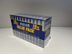 Maxell T-120 Standard Grade Blank VHS Video Tapes, 12, Value Pack, Brand New - Bild 1 von 4