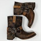 Bed Stu Roma Harness Distressed Leather Boots in Brown Botero Size 7