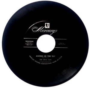 THE CREW-CUTS - Angels in the Sky / Mostly Martha - Vinyl 1955 Mercury 70741X45 - Imagen 1 de 4