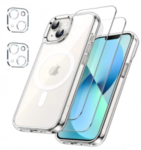Coque Magnétique + 2 Verre trempé + 2 Caméra Pour iPhone 13 /pro/13 mini/pro max - Photo 1 sur 10