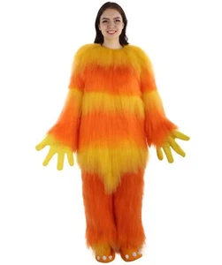 Set abito e pantaloni arancione film d'animazione unisex per adulti, HC-1927 - Foto 1 di 5