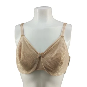 NEW CHANTELLE Minimizer Bra Size 34DD Beige Underwired Adjustable Strap - Picture 1 of 14