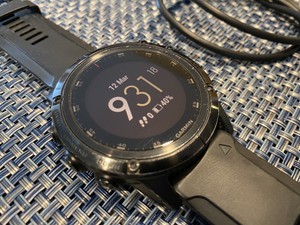 Garmin Fenix 5X Plus 51mm Sapphire Black Case with Black Strap GPS Watch