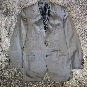Ermenegildo Zegna 15milmilmil15 Mezcla de Lana de Seda Gris Traje Italiano Chaqueta 54R Formal - Imagen 1 de 19