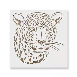 Plantilla de cabeza de jaguar - plantillas Mylar duraderas y reutilizables - Imagen 1 de 5