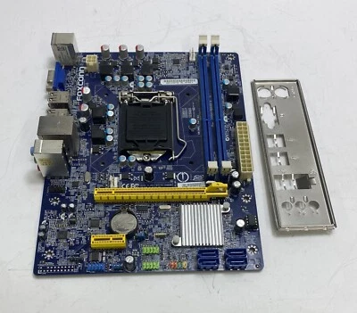 Foxconn H61MXL-K Socket 1155 Motherboard / System Board with Backplate - Image 1 of 4