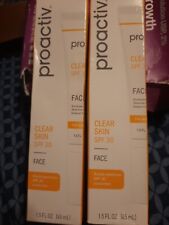 PROACTIV FACE SUNSCREEN CLEAR SKIN SPF 30 Authentic New  *LOT OF 2*