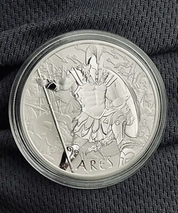 Moneda de plata Tuvalu Gods of Olympus Ares 2023 1 oz BU - Imagen 1 de 5