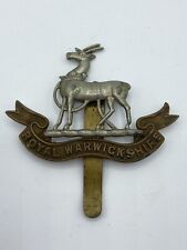 WW2 British Army ￼Royal Warwickshire Regiment Slider Cap Badge