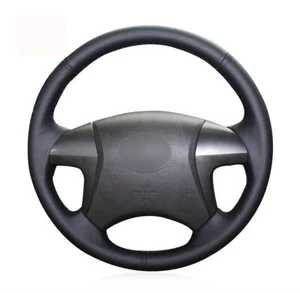 Hand-stitched Leather Steering Wheel Cover for Toyota Highlander Camry Mark X - Picture 1 of 15