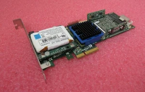 Adaptec ASR-3405/128MB 4-Port PCI-E x4 SAS RAID Controller Card With Battery - Zdjęcie 1 z 8