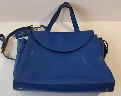 Bolso de hombro Kate Spade de cuero azul real con varios bolsillos sábado... Foto 1 de 4