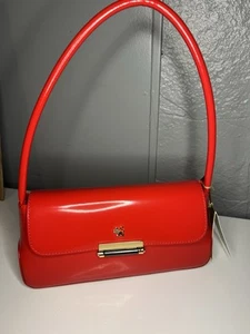 Pratesi Firenze NWT Luxury Leather Purse - Gorgeous Red! - Picture 1 of 6