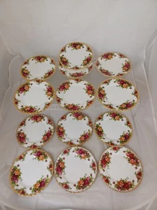 Vintage 'Old Country Roses' Royal Albert Bone China Side Plates 13Pcs - Chintz - Picture 1 of 4
