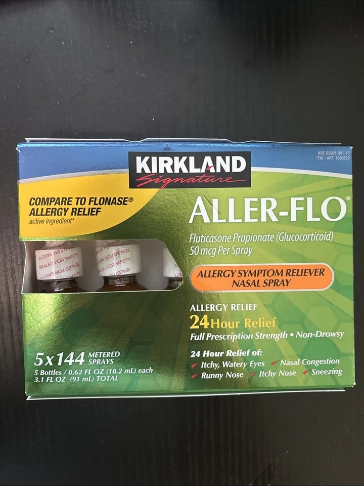 Kirkland Signature Aller-Flo 50 毫克。 720米过敏喷雾 — 第 1/1 张图片