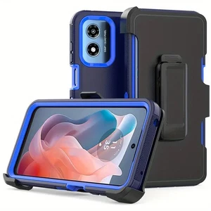 For Moto G Play 2024 Case Phone Cover Shockproof Fit Otterbox Belt+ Screen Glass - Picture 1 of 27
