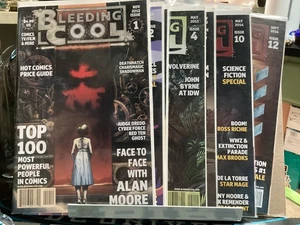 9 COMIC LOT AVATAR 2012 BLEEDING COOL PRICE GUIDE #1-5 & 9-12 - Picture 1 of 10