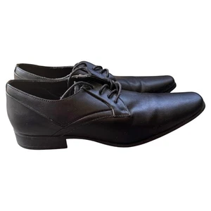 Calvin Klein Mens Dress Shoes Lace Up Black Pointed Toe Formal size 10.5 - Picture 1 of 5