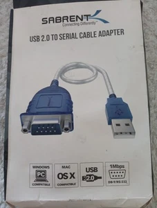 Sabrent USB 2.0 to Serial (9-Pin) DB-9 RS-232 Converter Cable (CB-DB9P) - Photo 1/4