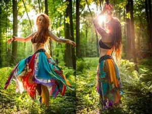 Sari Patchwork Skirt Hippie Boho Colorful Skirt Summer Recycled Indian Skirt - Picture 1 of 7