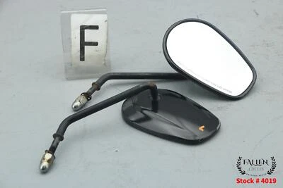 2009 Harley Dyna Fat Bob боковое зеркало заднего вида комплект черный - Изображение 1 из 4