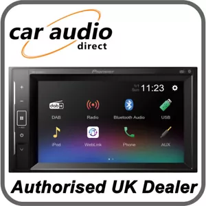 Pioneer DMH-A240DAB 6.2" Mechless Double DIN Touch Screen Bluetooth MP3 DAB+ USB - Picture 1 of 3