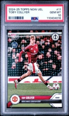 2024-25 Topps Now UEL Fútbol Toby Collyer Novato Hace Debut Europeo #11 PSA 10 Foto 1 de 2