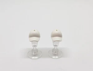 Lego Baseball Cap WHITE 6019165 Curved Peak MINIFIGURE ACCESSORY NEW X2 (B13) - Picture 1 of 2