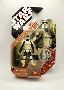 Biker Scout 3.75" Figure Star Wars Saga Legends, Fans Choice, MOC with Coin - Picture 1 of 6