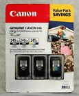 Genuine Canon 240XXL 240XXL 241XL BLACK COLOR Ink Cartridges 3-Pack Value Pack