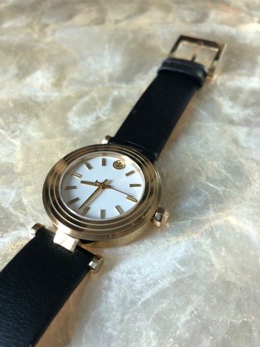 OROLOGIO DONNA TORY BURCH TORY QUADRANTE AVORIO TONO ORO ST. ACCIAIO TRB9003 NUOVO