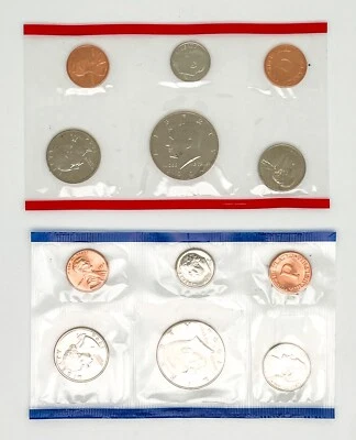 1994 P&D Mint Set Brilliant Uncirculated US with Envelope & COA (10 Coin Set) - Image 1 of 4