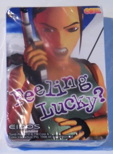 Tomb Raider Core Eidos PS1 E3 Promo Playing Card Deck 1998 Feeling Lucky? Sealed - Picture 1 of 12