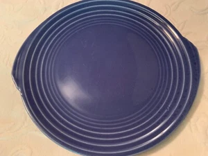 yorktown Edwin M. Knowles Dinner plate vintage blue glaze 1930s 1940s Art Deco - Picture 1 of 2
