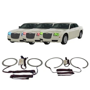 Kit de halo de faros RGB multicolor CHS para Chrysler 300 05-10 - Imagen 1 de 11