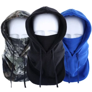 Winter Warm Fleece Full Face Mask Cover Hoods CS Hat Ski Cold Weather Balaclava - Picture 1 of 19
