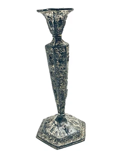 Rogers Silverplate Ornate Candlestick Holder 1633 Weighted Raised Detailing VTG  - Picture 1 of 6
