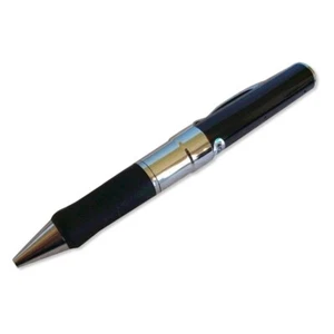 Stylo camera petite 4 Go argent et noir - Photo 1/3