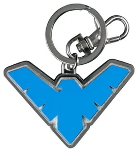 DC Comics Nightwing Colour Logo Enamel Keychain - New, Sealed - Picture 1 of 1