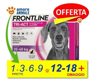 Frontline TRI-ACT per Cani da 20-40 kg 1 / 3 / 6 / 9 / 12 / 18 pipette - NEW - Imagen 1 de 8