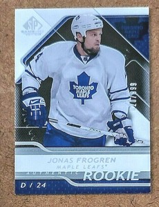 Jonas Frogren 2008-09 Upper Deck SP Authentic SP/999 RC #165