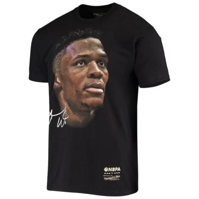 Nueva camiseta Mitchell & Ness NBA para hombre Russell Westbrook Big Face. Foto 1 de 4