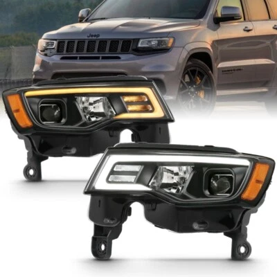 Faros proyectores ANZO con estilo de tablón para Jeep Grand Cherokee 2017-2018 Foto 1 de 4