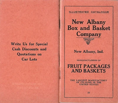 全新 ALBANY 盒子和篮子公司图示目录,非常好 COND c1920s — 第 1/4 张图片