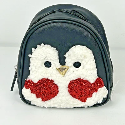 Bolsa de maquiagem Bath & Body Works pinguim cosmética com zíper Natal feriado - Imagem 1 de 4