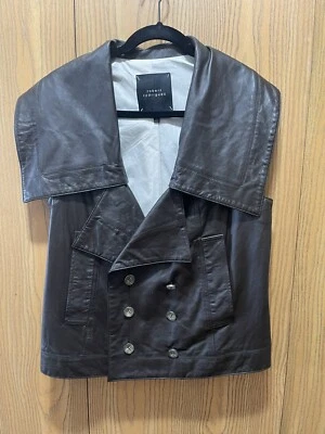 Chaleco Robert Rodriguez Cuero Marrón Talla M Foto 1 de 4