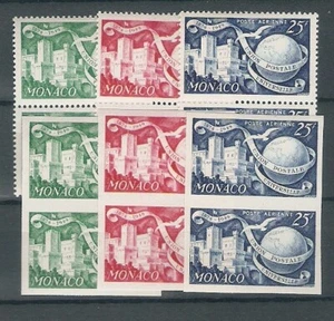 MONACO Sc 245 to 46 PERFORATED IMPERFORATED  PAIR  MINT NH VF SEE SCAN - Picture 1 of 1