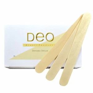 Large Waxing Spatulas Disposable Professional Wooden Waxing Wax Sticks DEO Brand - Picture 1 of 6